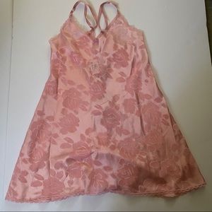 Vintage Undercover Wear Pink Floral Chemise